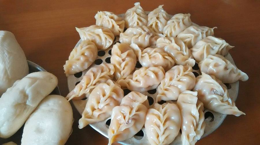 Plate of Chinese dumplings